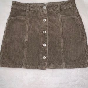 Corduroy Mini Skirt